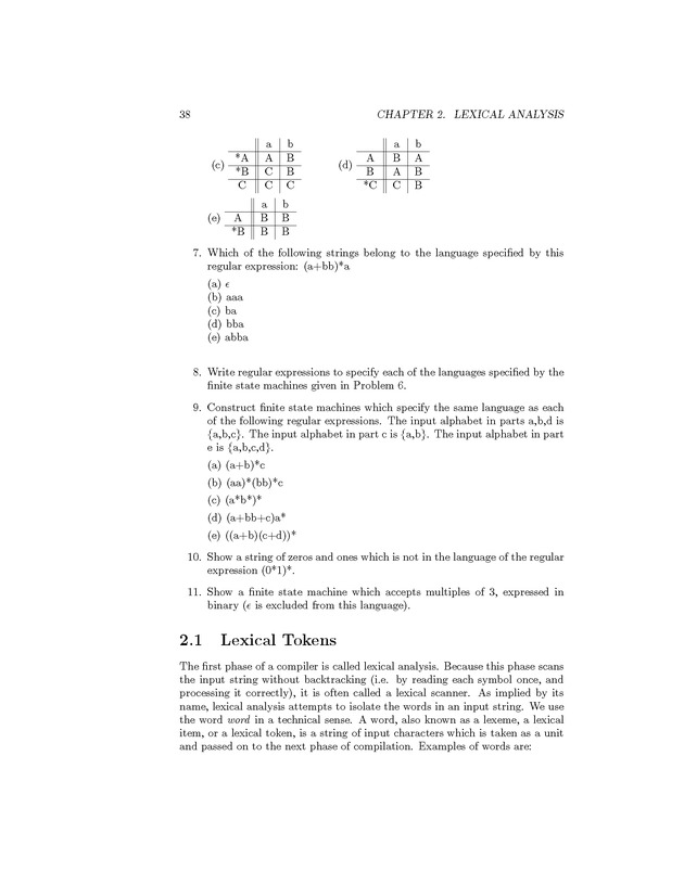 Compiler Design: Theory, Tools, and Examples - Page 38
